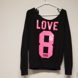 '86 Victoria's secret off the shoulder sweatshirt